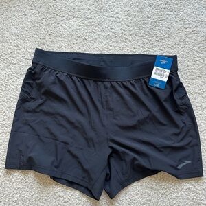 Men’s Brooks Sherpa Running Shorts 5” Athletic Black XL NWT
